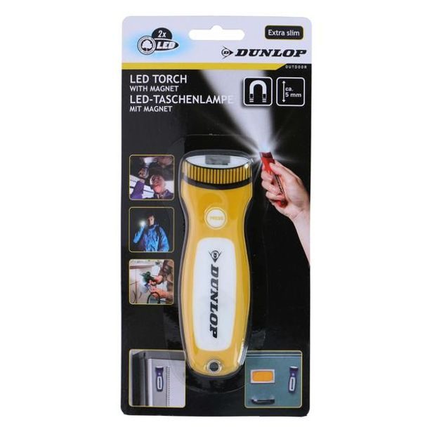 Dunlop SVÍTILNA DUNLOP TORCH 2LED S MAGNETEM 12.5X4X0.5CM
