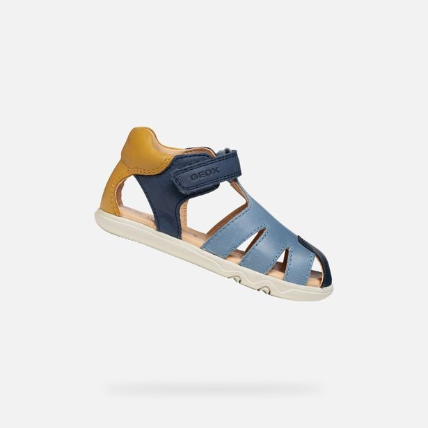 Modré chlapecké barefoot sandály Geox Sandal Steppieup
