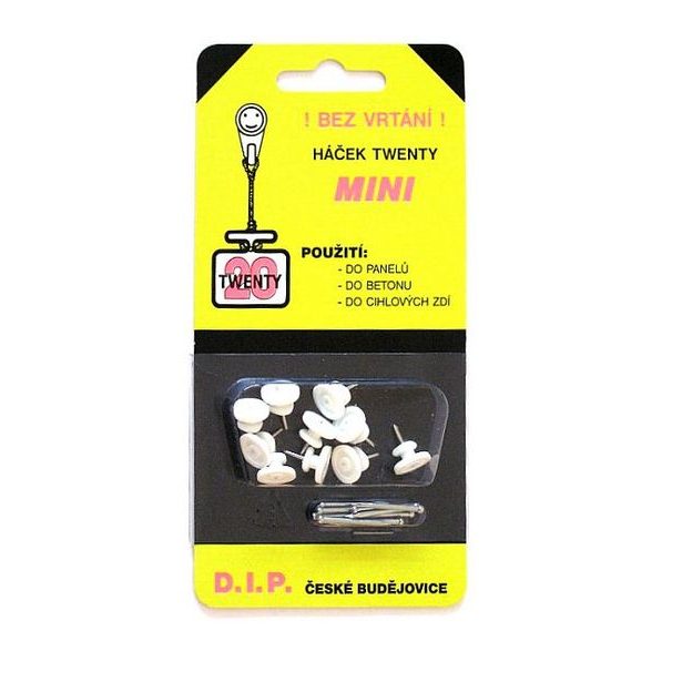 háček-10ks TWENTY MINI MO, blistr