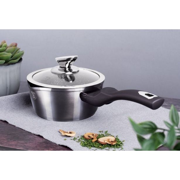 BERLINGERHAUS Sada nádobí s mramorovým povrchem 18 ks Carbon PRO Line BH-6887