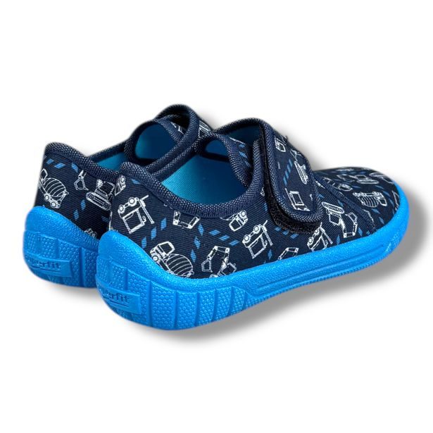 Superfit dětské bačkory BILL 1-000279-8090 – stavební stroje