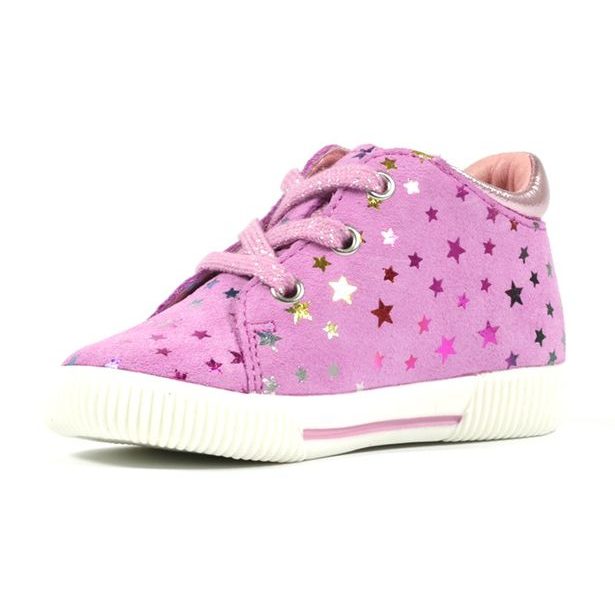 Dětské kotníkové kožené tenisky Richter - rosette/candy