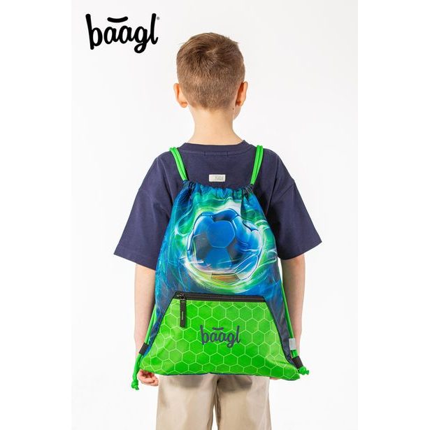 BAAGL SET 5 Zippy Plus Fotbalový Míč: aktovka, penál, sáček, zástěra, peněženka