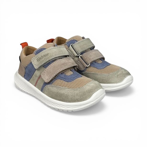 Dětské celoroční boty s membránou Richter - hnědo-zelené