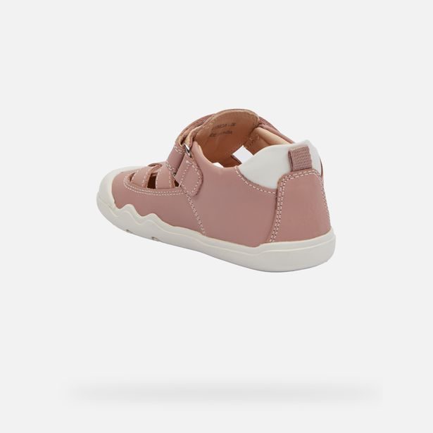 Růžové dívčí tenisky Geox Steppieup