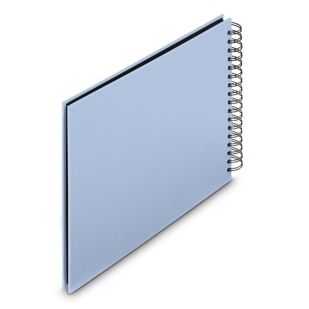 Hama album klasické spirálové FINE ART 28x24 cm, 50 stran, lagoon, černé listy