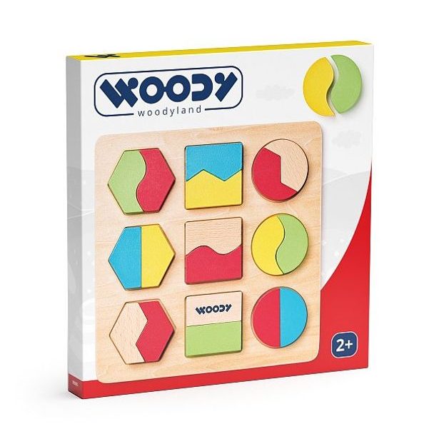 Destička s geometrickými tvary