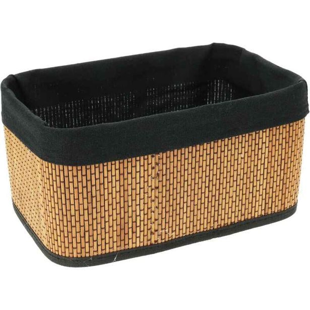 HOMESTYLING Sada košíků 3 ks bambus/len KO-KR9000090