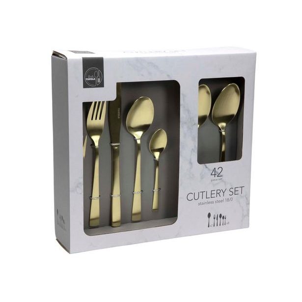 HIT SADA PŘÍBORŮ 42 KS ZLATÁ