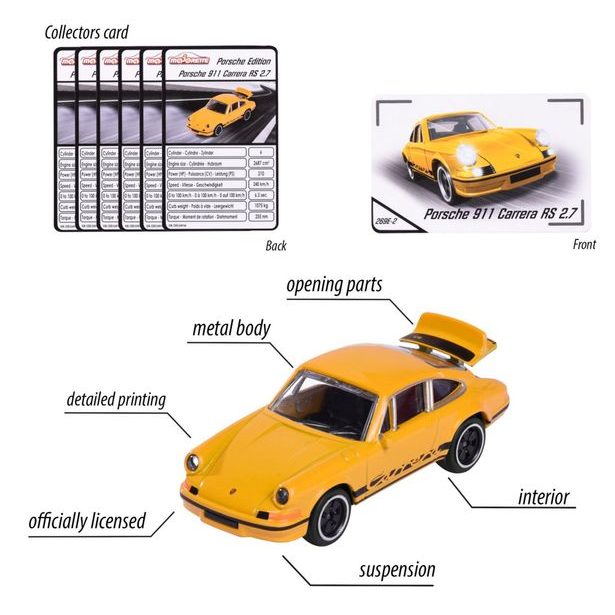 Autíčko Porsche Motorsport Premium, 6 druhů