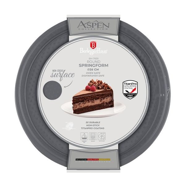 BERLINGERHAUS Forma na dort s nepřilnavým povrchem 2v1 26x6,8 Aspen Collection BH-7939