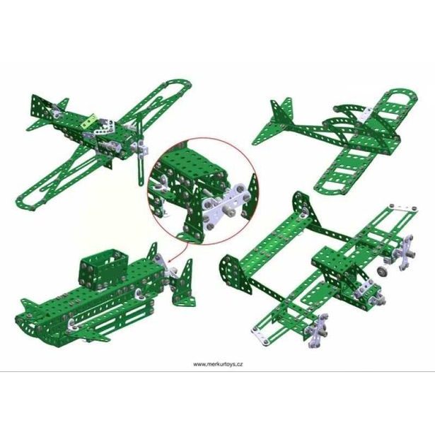 Merkur Helikopter Set, 515 dílů, 40 modelů