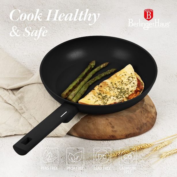 BERLINGERHAUS Sada nádobí s titanovým povrchem 10 ks Matte Black Collection BH-8197