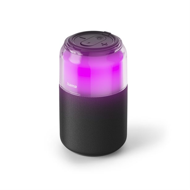 Hama Can Speaker, Bluetooth reproduktor ve tvaru plechovky, 5 W, 4 světelné režimy
