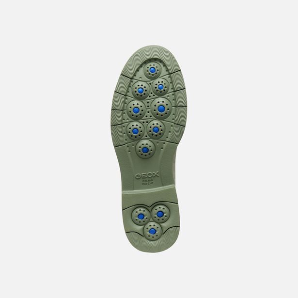 Zelené dámské mokasíny Geox Spherica EC1 B