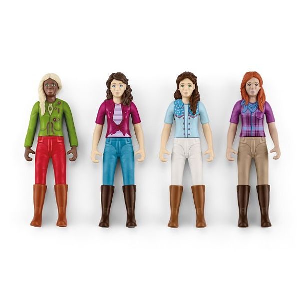 Hnědovláska Lisa s pohyblivými klouby na koni