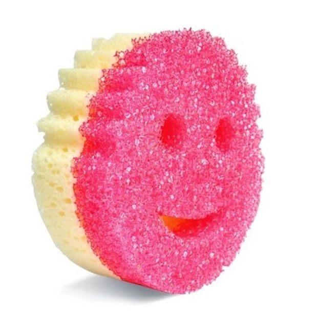 houba SCRUB MOMMY růžová (v teplé vodě měkne)