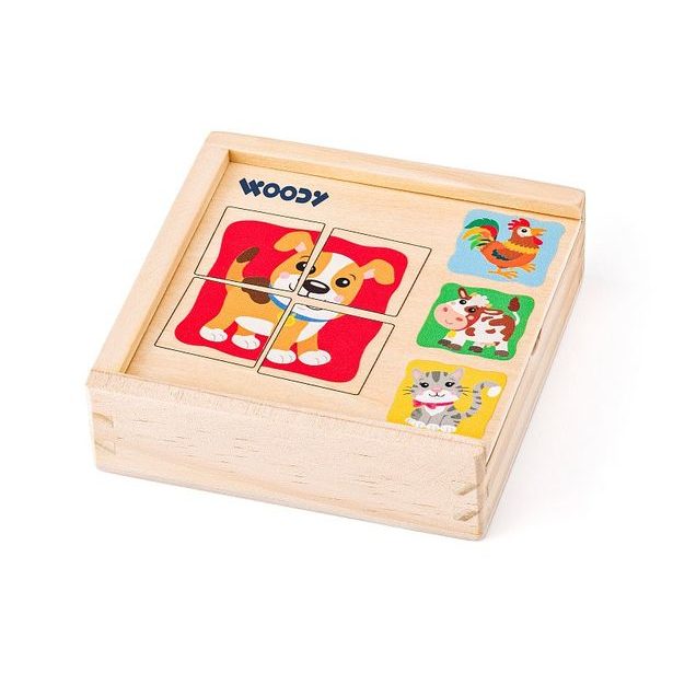 WOODY Minipuzzle - Zvířátka
