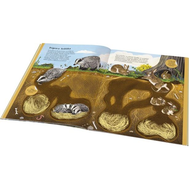 SVET JEŽKOV, UŠIAKOV a ďalších chlpáčov – Kniha samolepiek