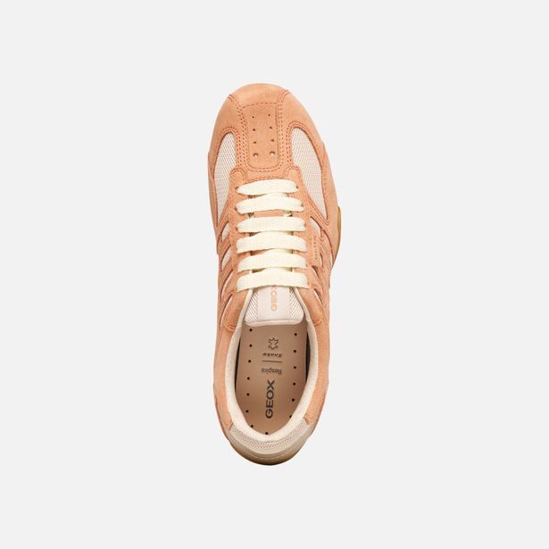 Oranžové dámské tenisky Geox Snake Original