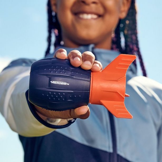 SpinMaster AEROBIE - Super Sonic aerodynamický americký fotbalový míč/raketa, 13,3x8,3x8,3 cm