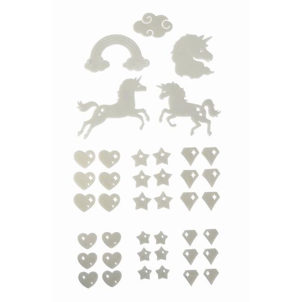 GID svítící sada jednorožec, 41 dílů