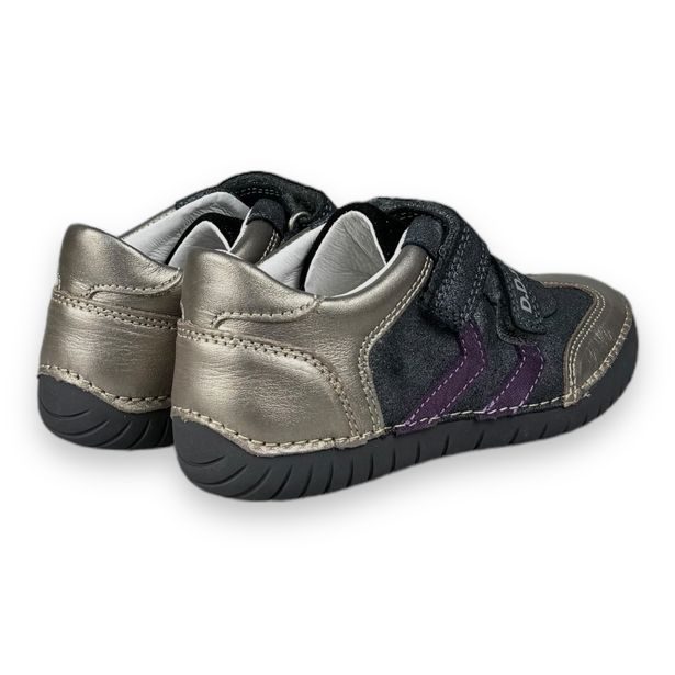 Dětská celoroční obuv DDstep - Stříbrno-bronzové