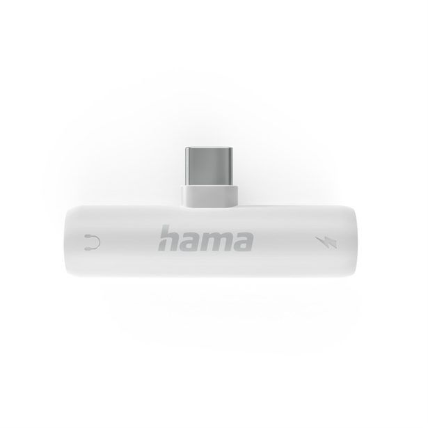 Hama audio adaptér USB-C na jack 3,5 mm, aktivní, USB-C napájení