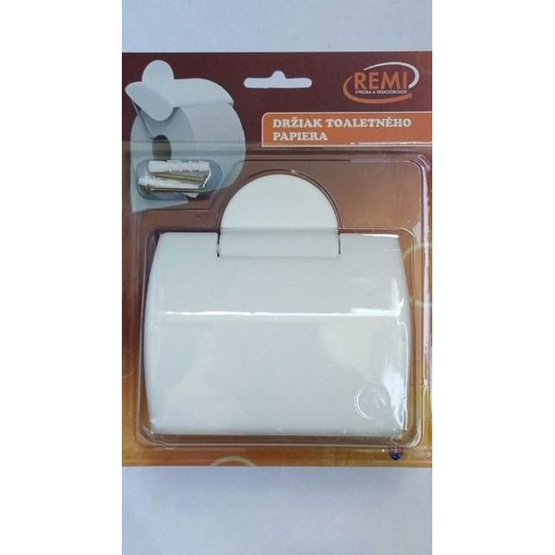 držák WC papíru s klapkou,bílý,REMI