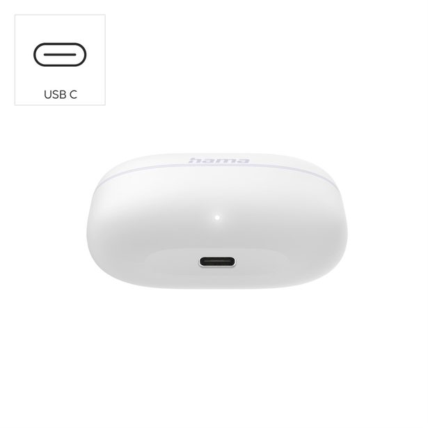 Hama Bluetooth sluchátka Freedom Buddy II, špunty, bílá