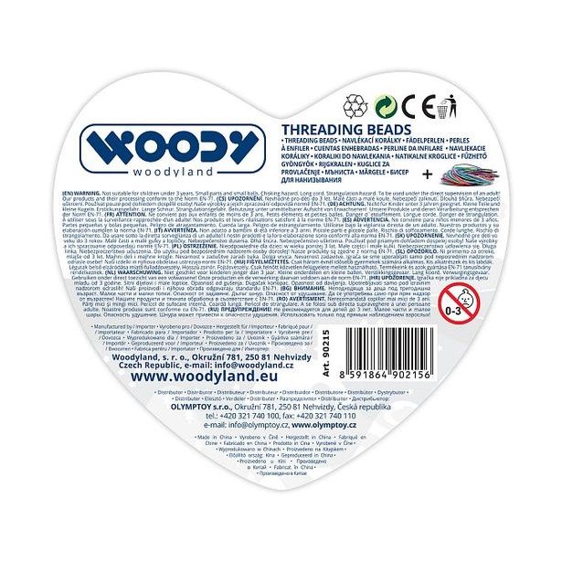 Navlékací korálky - Malé srdíčko tyrkysové