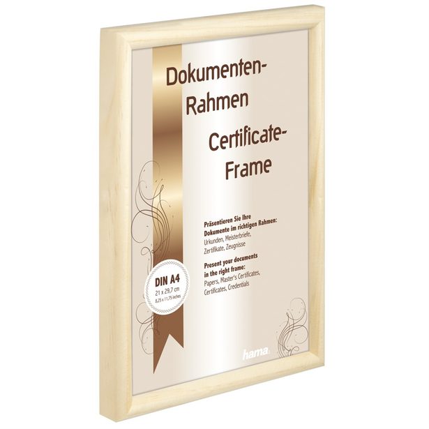Hama rámeček dřevěný PHOENIX, přírodní, 21x29,7 cm