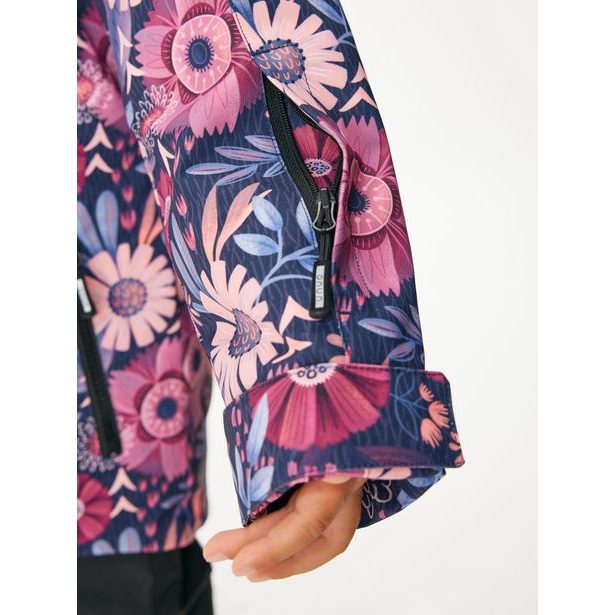 Unuo Dětská zimní bunda Polar, Kouzelné květiny