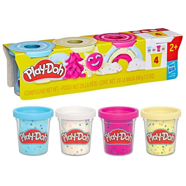HASBRO - Play-Doh 4ks kelímků s konfetami
