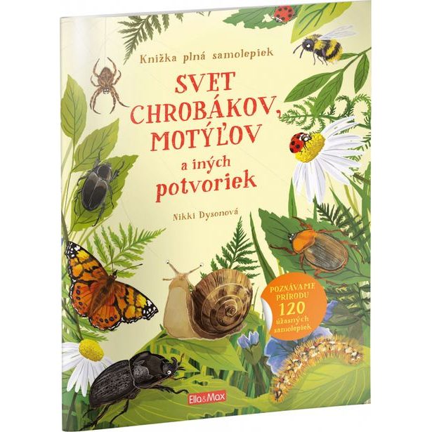 SVET CHROBÁKOV, MOTÝĽOV a ďalších potvoriek – Kniha samolepiek Baagl