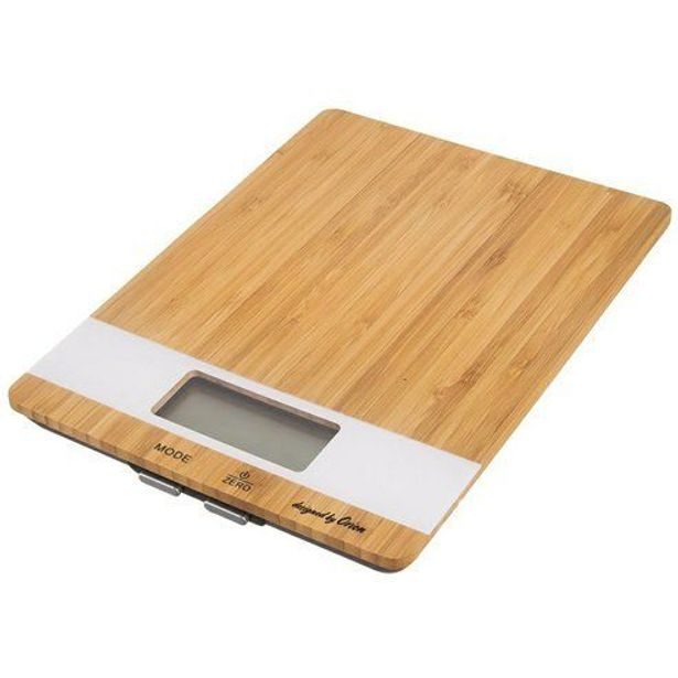 váha 5kg kuch.dig.WHITELINE 17x23x2cm, bambus*PO 5.6.