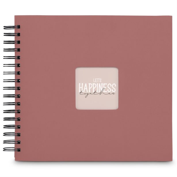 Hama album klasické spirálové FINE ART 28x24 cm, 50 stran, terra, černé listy