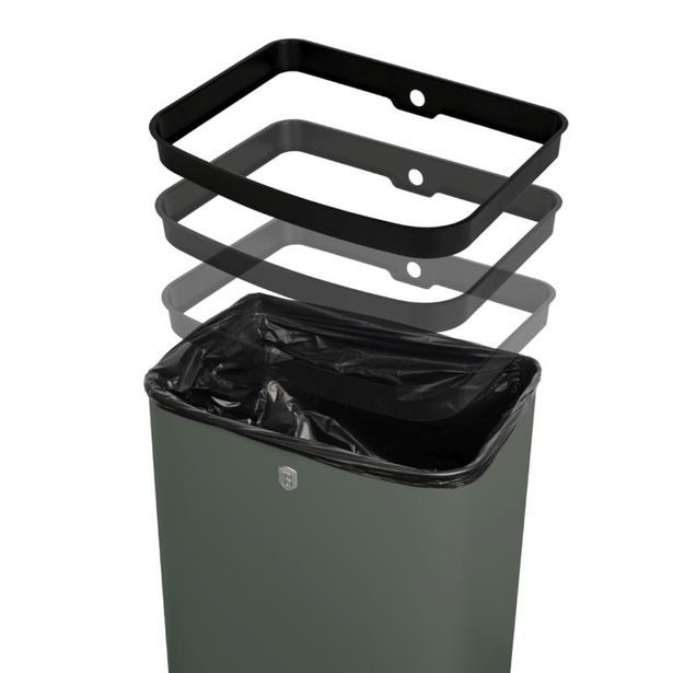 BERLINGERHAUS Koš odpadkový se senzorovým otvíráním 60 l Matte Green Collection BH-9797