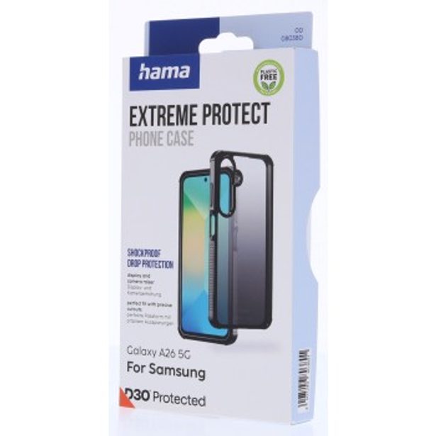 Hama Extreme Protect, kryt pro Samsung Galaxy A26 5G, D3O®, černý