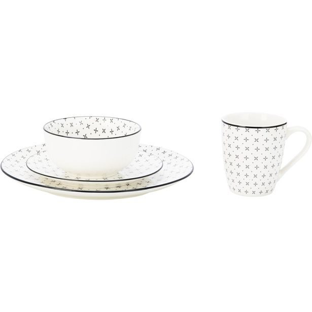 SIAKI Jídelní sada porcelánová 16 ks KO-Q04000100