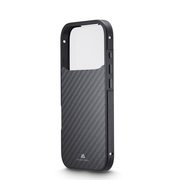Black Rock 360° Glass, kryt pro Apple iPhone 17 Pro, skleněný, přední + zadní díl, karbonová úprava