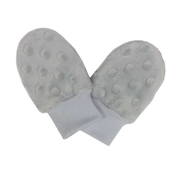 ESITO Kojenecké zimní rukavice Minky Silver - stříbrná / 56