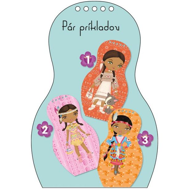 Obliekame indiánske bábiky APONI – Maľovanky Baagl