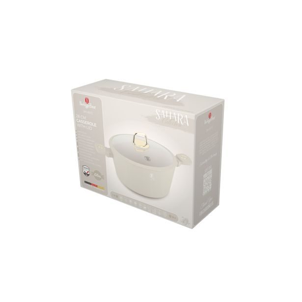 BERLINGERHAUS Kastrol s titanovým povrchem a poklicí 28 cm Sahara Collection BH-8072