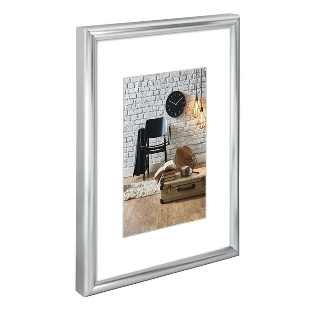 Hama rámeček plastový SEVILLA, stříbrná, 40x60 cm, průhledný plast