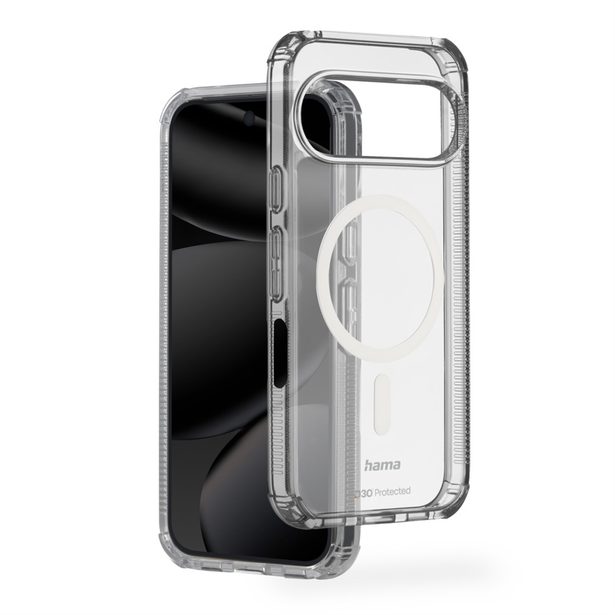 Hama Extreme Protect, kryt pro Google Pixel 10/10 Pro, magnetický, D3O®, nežloutne, průhledný