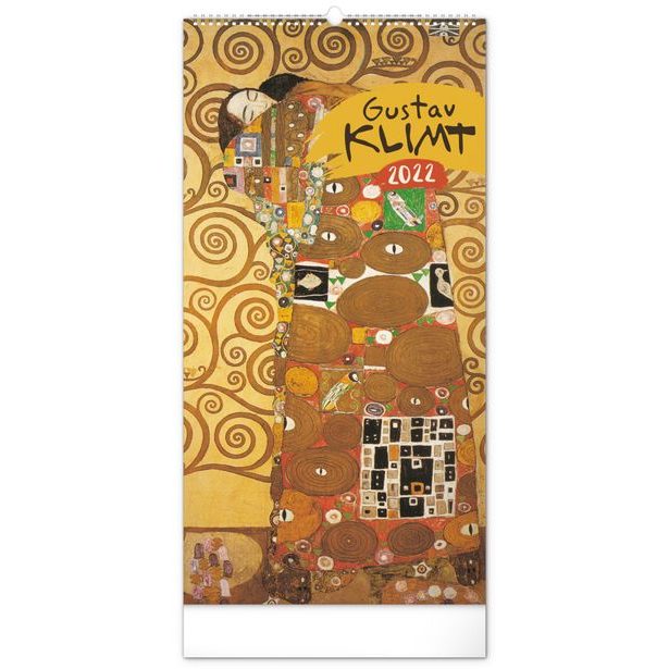 Nástěnný kalendář Gustav Klimt 2022, 33 × 64 cm Baagl
