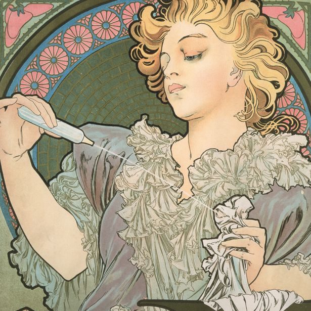 NOTIQUE Poznámkový kalendář Alfons Mucha 2027, 20 x 20 cm