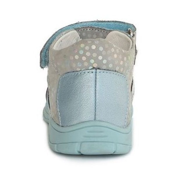 Dívčí kožené sandály, Ponte20, Sky Blue