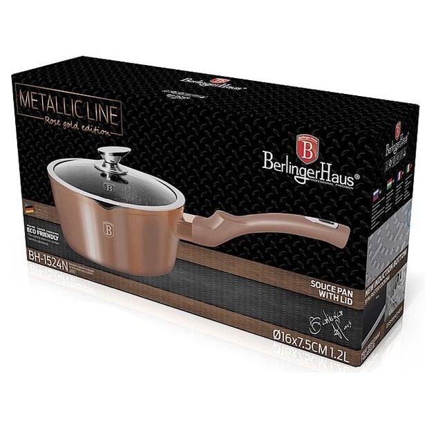 BERLINGERHAUS Rendlík s poklicí s mramorovým povrchem 16 cm Rosegold Metallic Line BH-1524